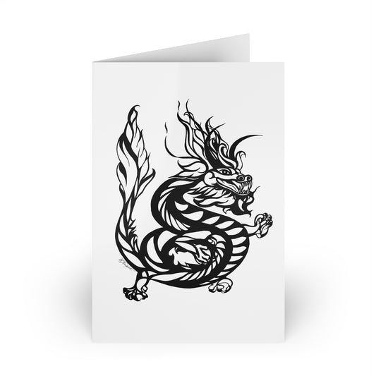 Dragon Greeting Cards — Ja Ja Uma Design (Single or 10-Pack)