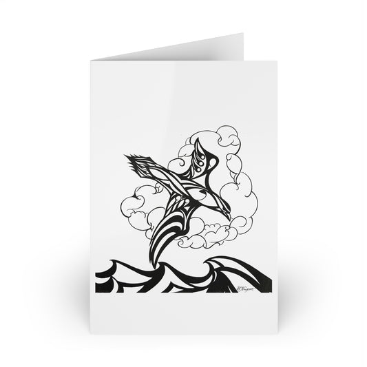 Peregrine Falcon Greeting Cards — The Hunter Design (1 or 10-Pack)