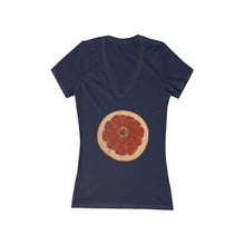 Load image into Gallery viewer, Grapefruit - Women's Jersey Short Sleeve V-Neck Tee