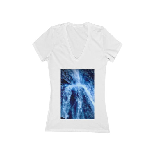 Yosemite Falls 2 - Women's Jersey Short Sleeve V-Neck Tee