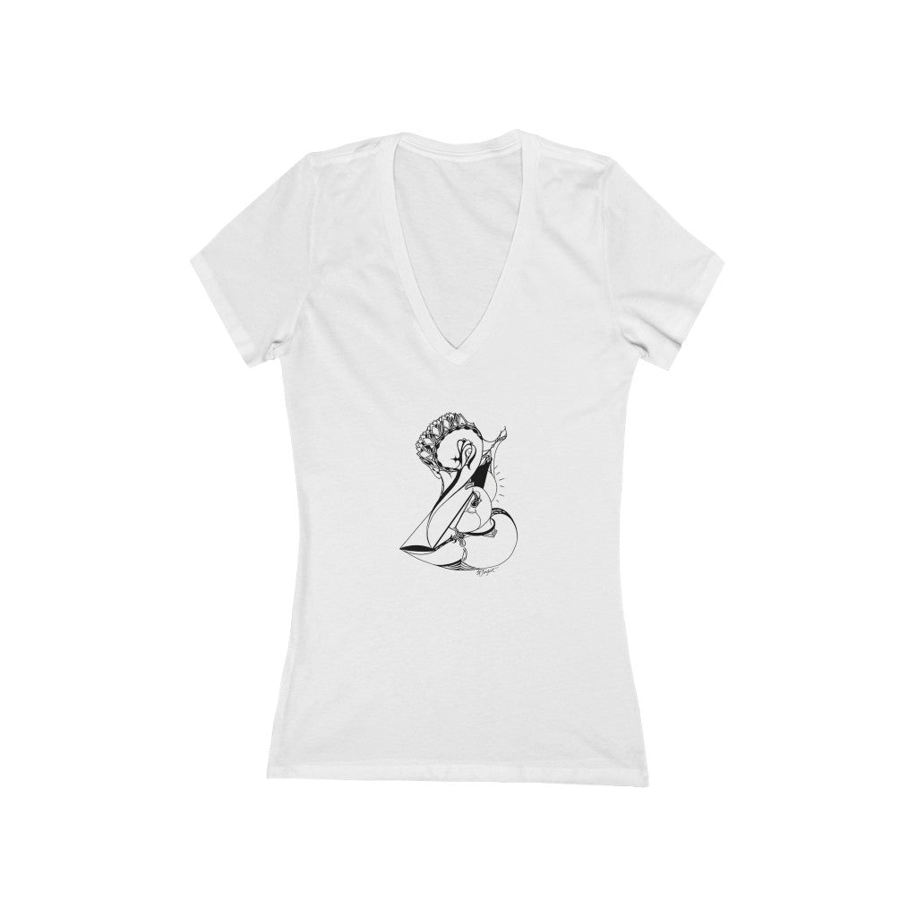 "Cornucopia" - Women's Jersey Short Sleeve V-Neck Tee