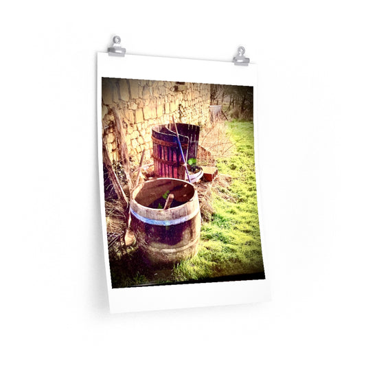 Barrel in the Loire Valley - Premium Matte poster