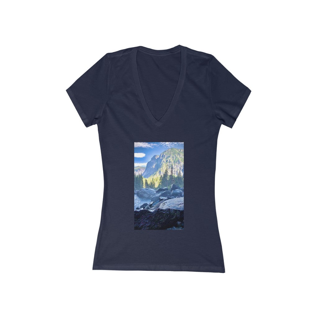 Yosemite Falls - Women's Jersey Short Sleeve V-Neck Tee