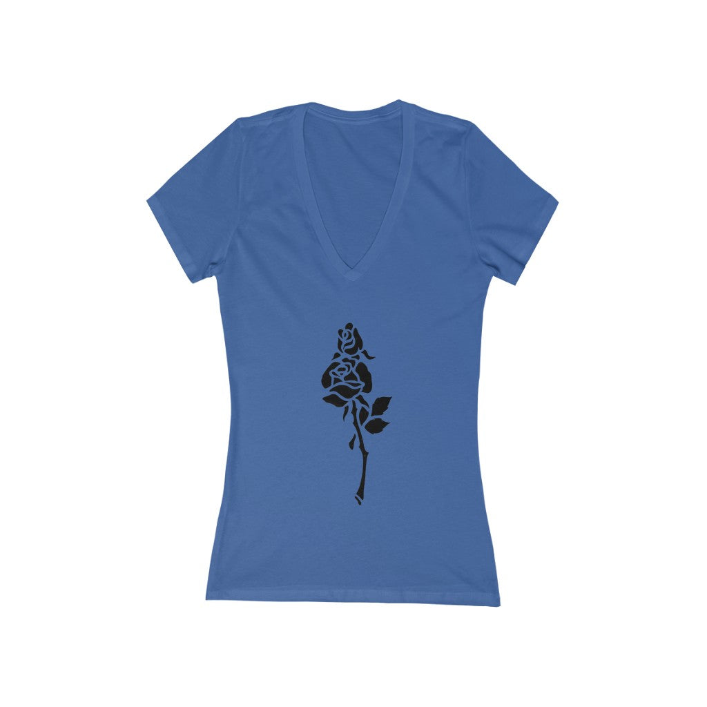 Flower 8 - Women's Jersey Short Sleeve V-Neck Tee