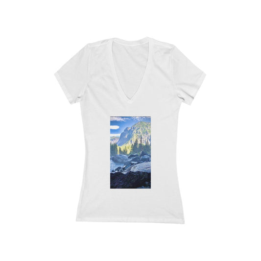 Yosemite Falls - Women's Jersey Short Sleeve V-Neck Tee