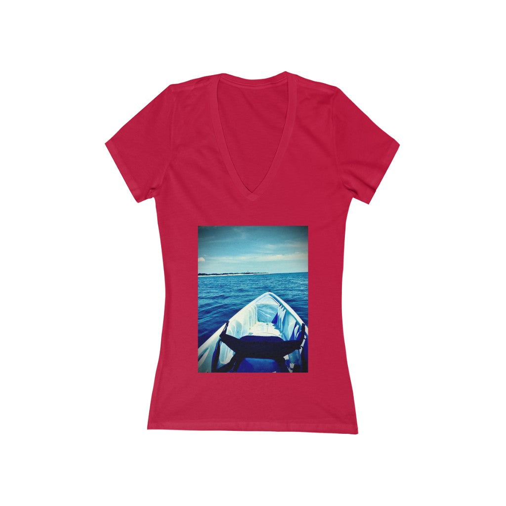 Kayak 1 - Women's Jersey Short Sleeve V-Neck Tee