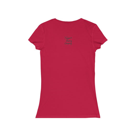 Clematis - Women's Jersey Short Sleeve V-Neck Tee