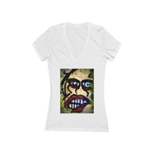 Load image into Gallery viewer, Ol' Blue Eye - Women's Jersey Short Sleeve V-Neck Tee