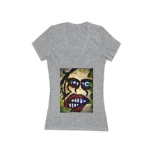 Load image into Gallery viewer, Ol' Blue Eye - Women's Jersey Short Sleeve V-Neck Tee