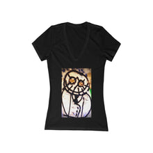 Load image into Gallery viewer, The Smiler - Women's Jersey Short Sleeve V-Neck Tee