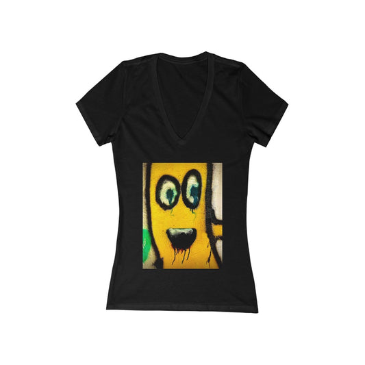 Cherry Juice Dripping - Women's Jersey Short Sleeve V-Neck Tee