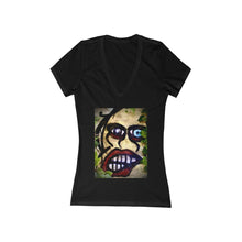 Load image into Gallery viewer, Ol' Blue Eye - Women's Jersey Short Sleeve V-Neck Tee
