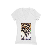 Load image into Gallery viewer, The Smiler - Women's Jersey Short Sleeve V-Neck Tee