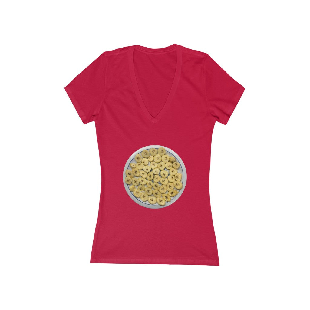 Plantains - Women's Jersey Short Sleeve V-Neck Tee