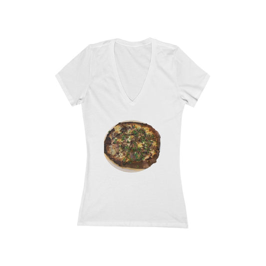 Gormet Pizza - Women's Jersey Short Sleeve V-Neck Tee