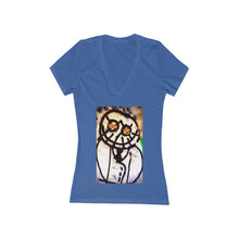 Load image into Gallery viewer, The Smiler - Women's Jersey Short Sleeve V-Neck Tee