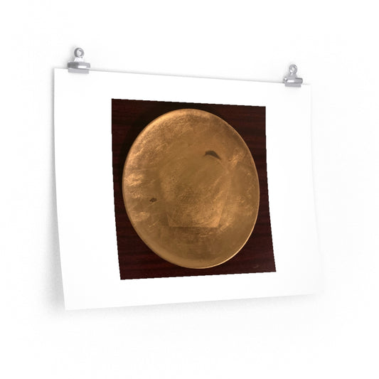 Gold Plate - Premium Matte poster