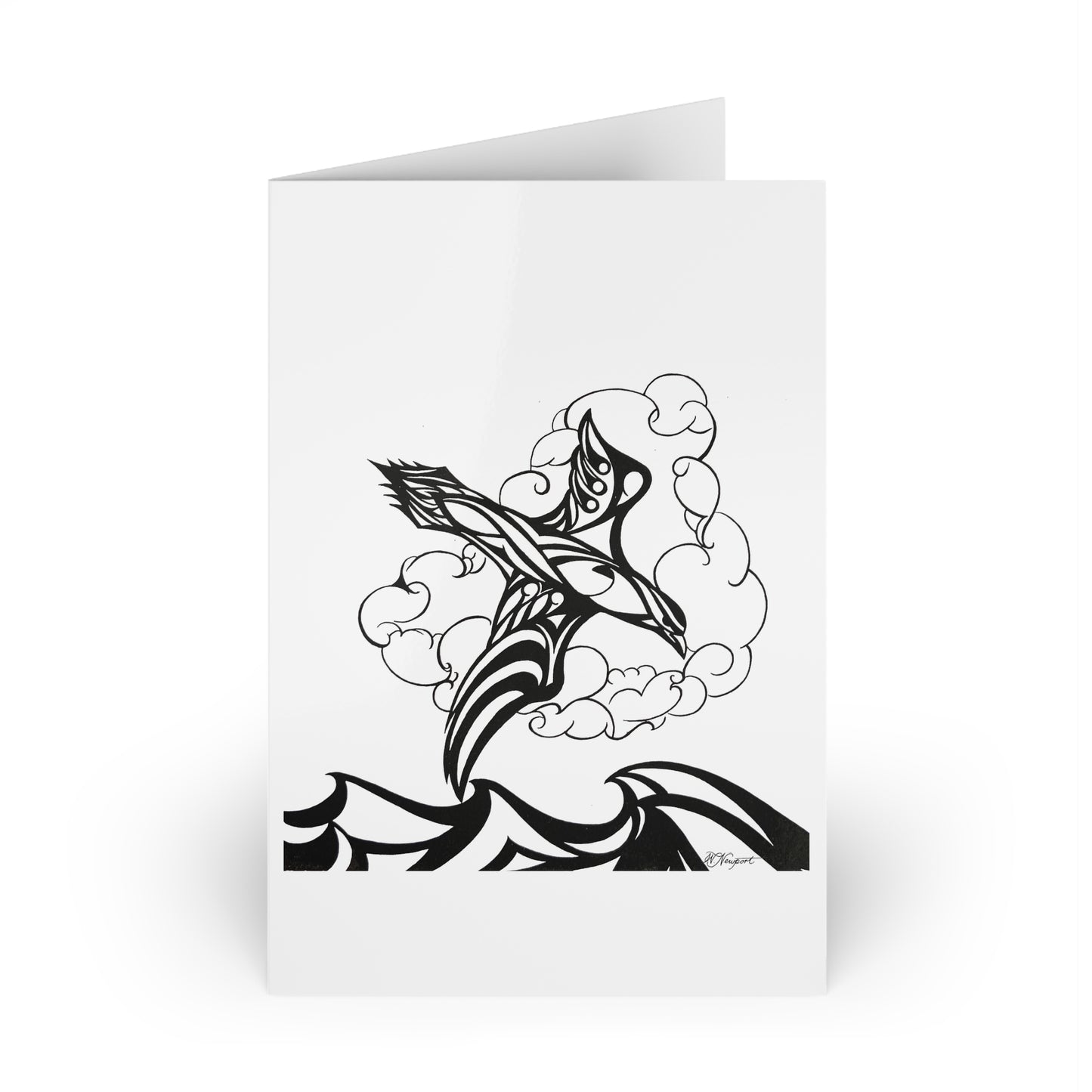 Peregrine Falcon Greeting Cards — The Hunter Design (1 or 10-Pack)