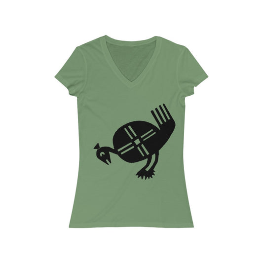 Bird From Art Room 1 - Women's Jersey Short Sleeve V-Neck Tee