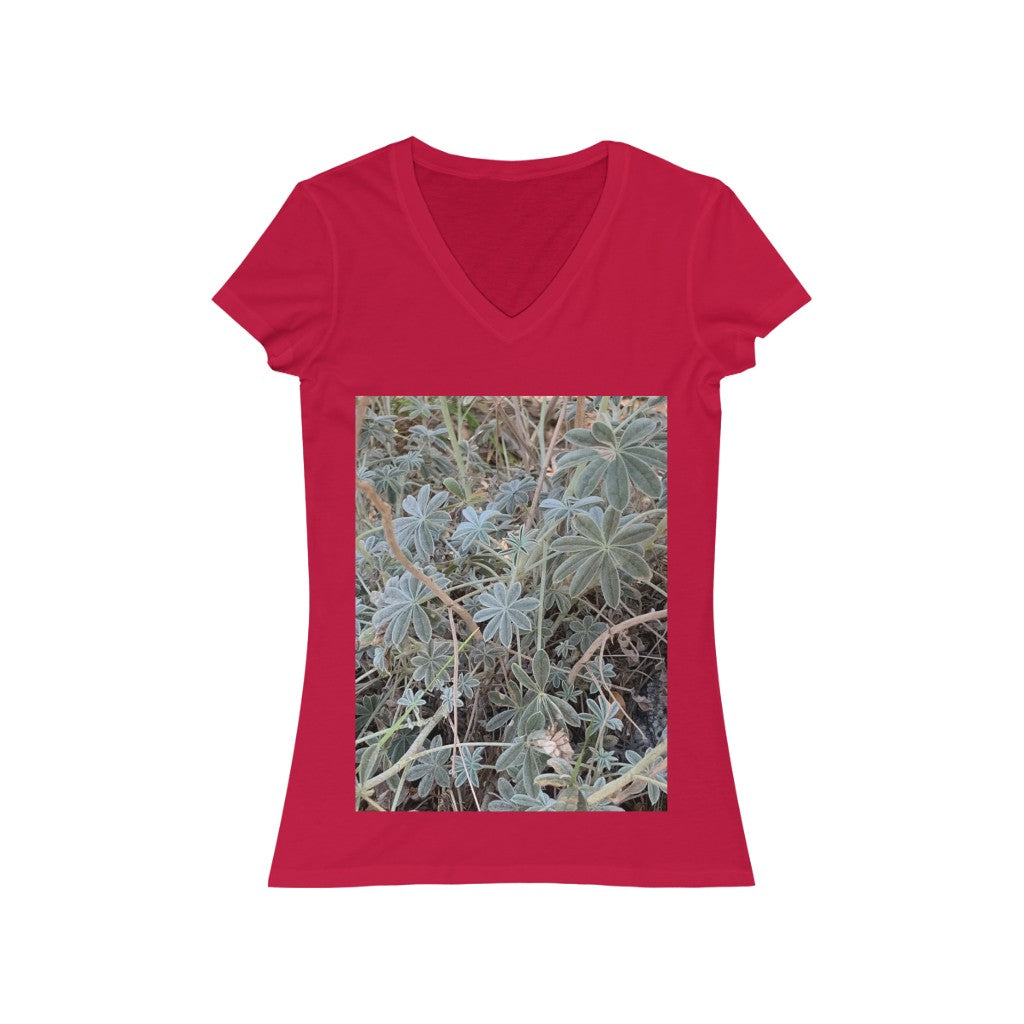 Plant 1 - Women's Jersey Short Sleeve V-Neck Tee