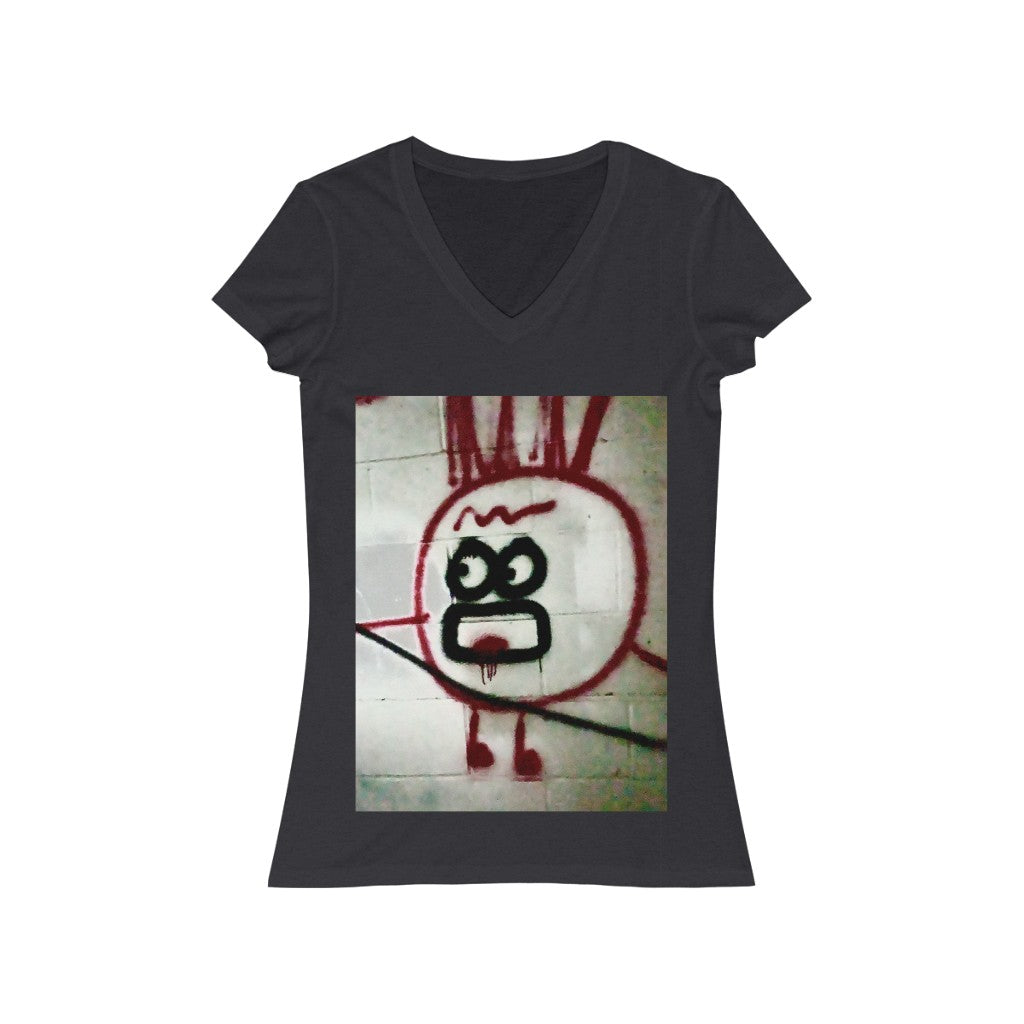 Mr. Cherry - Women's Jersey Short Sleeve V-Neck Tee