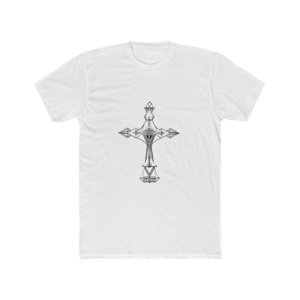 "Cross #2" - Men's Cotton Crew Tee