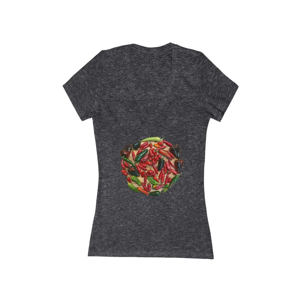 Ring of Fire 1 - Women's Jersey Short Sleeve V-Neck Tee