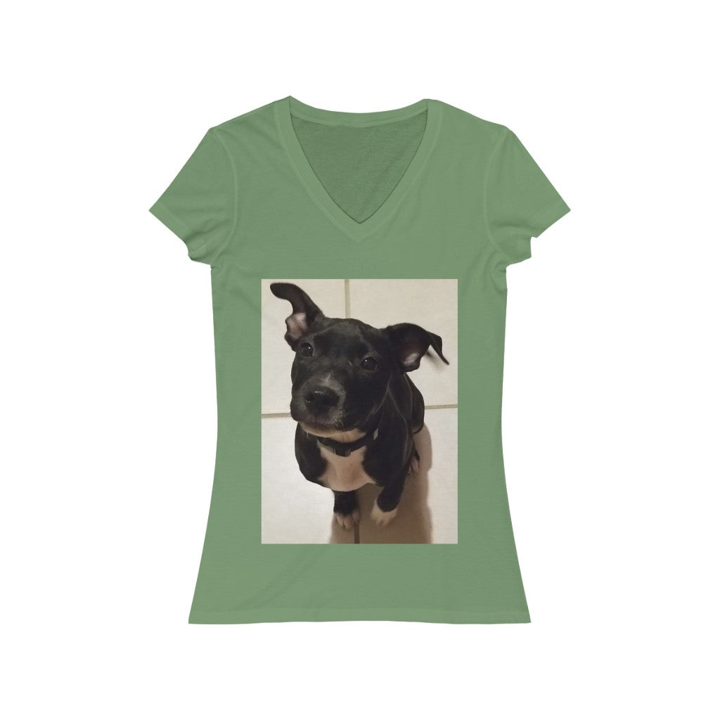 Cutey 1 - Women's Jersey Short Sleeve V-Neck Tee