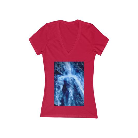 Yosemite Falls 2 - Women's Jersey Short Sleeve V-Neck Tee