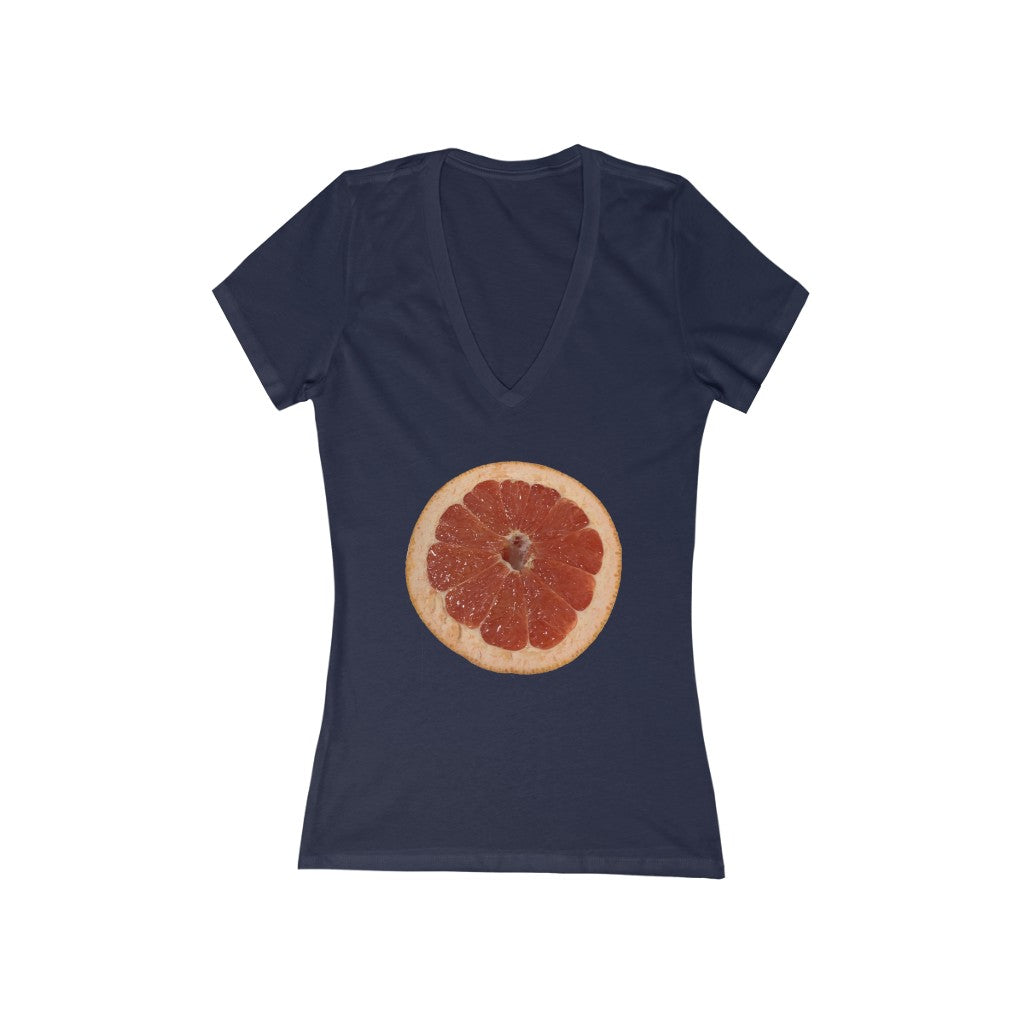 Grapefruit - Women's Jersey Short Sleeve V-Neck Tee