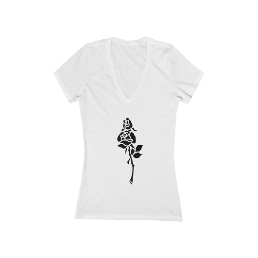 Flower 8 - Women's Jersey Short Sleeve V-Neck Tee