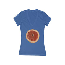 Load image into Gallery viewer, Grapefruit - Women&#39;s Jersey Short Sleeve V-Neck Tee
