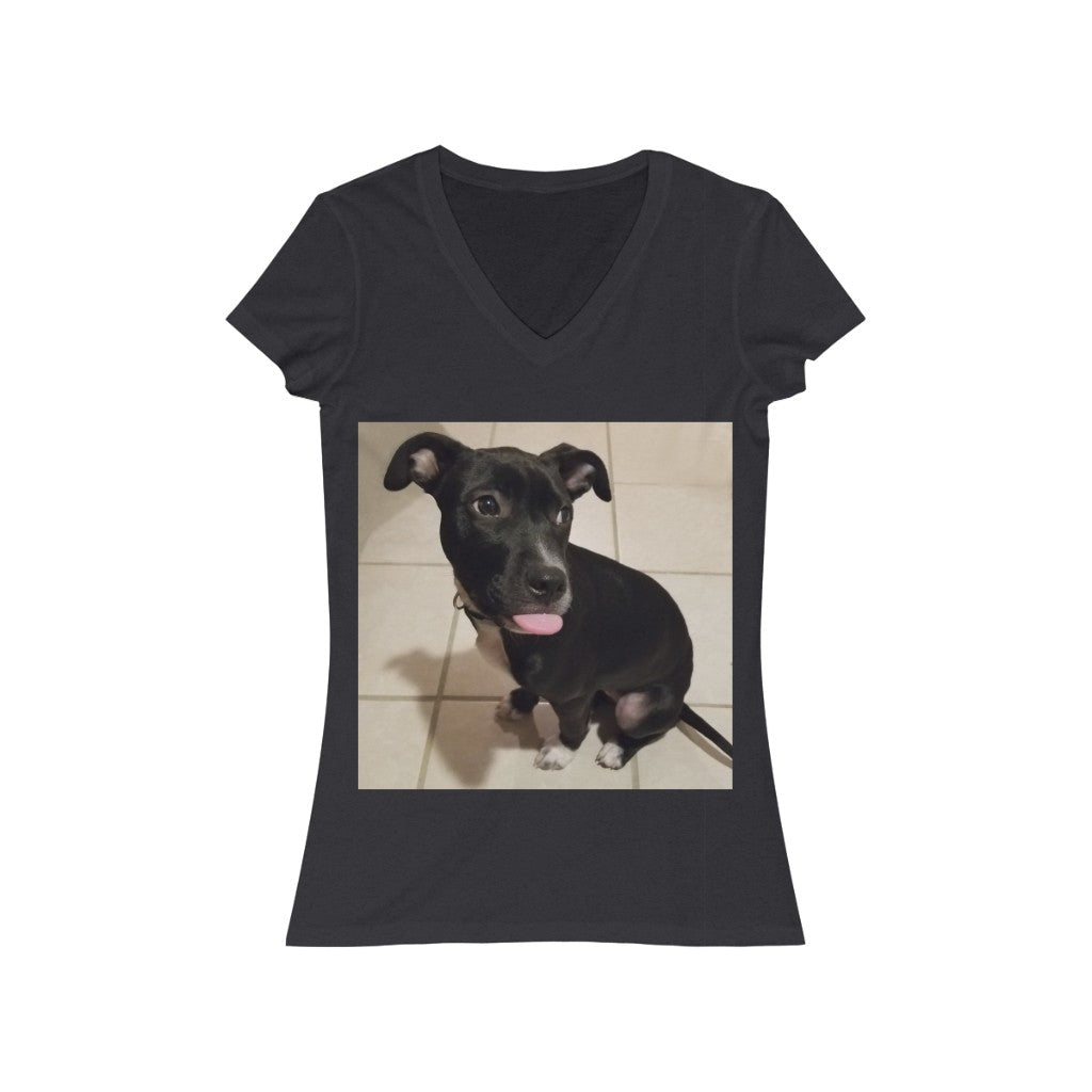 Cutey 2 - Women's Jersey Short Sleeve V-Neck Tee