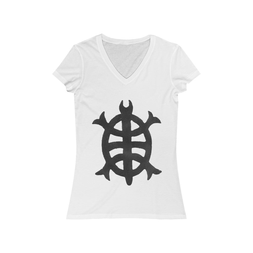 Turtle - Women's Jersey Short Sleeve V-Neck Tee