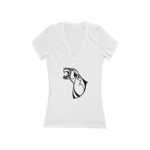 "Panther's Complaint" - Women's Jersey Short Sleeve V-Neck Tee