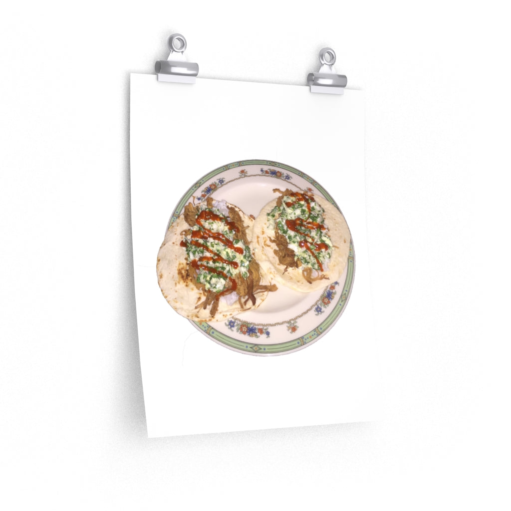 Pork Siracha Tacos - Premium Matte poster