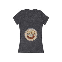 Load image into Gallery viewer, Awkward Smile - Women&#39;s Jersey Short Sleeve V-Neck Tee
