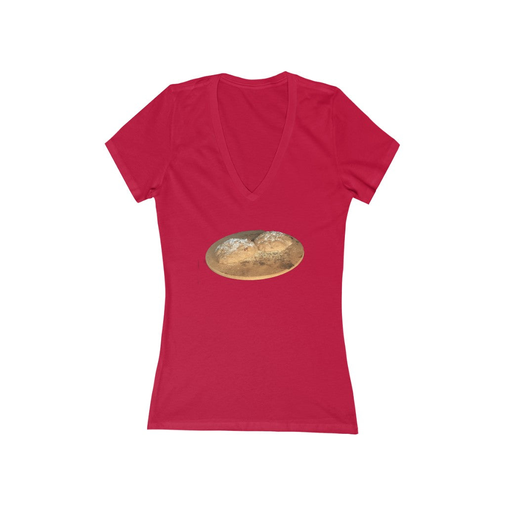 Bread 1 - Women's Jersey Short Sleeve V-Neck Tee
