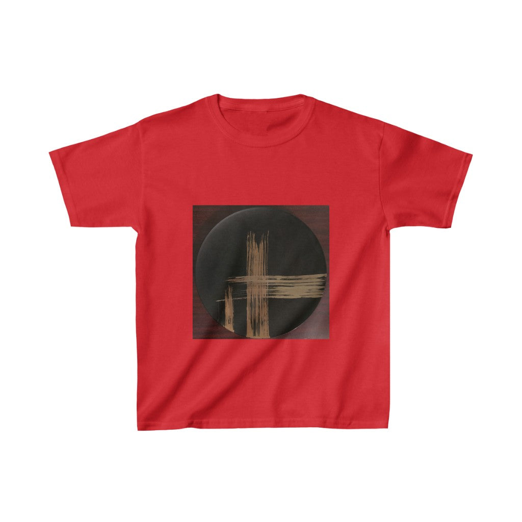 Black Plate with Gold Streaks - Kids Heavy Cotton™ Tee