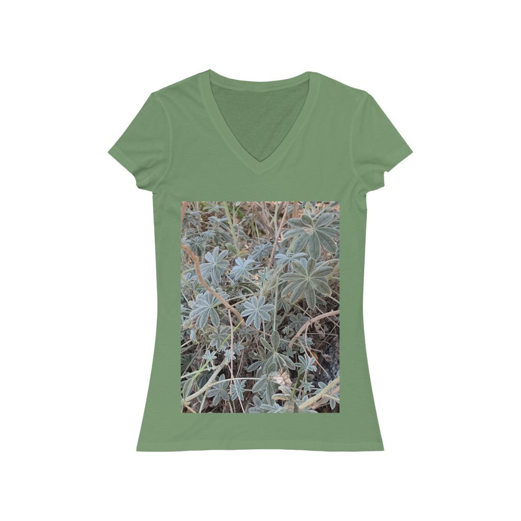 Plant 1 - Women's Jersey Short Sleeve V-Neck Tee
