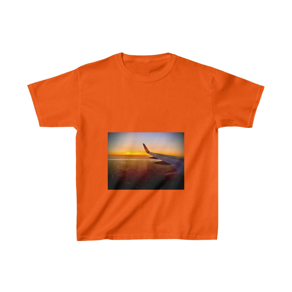 Plane & Sunset - Kids Heavy Cotton™ Tee