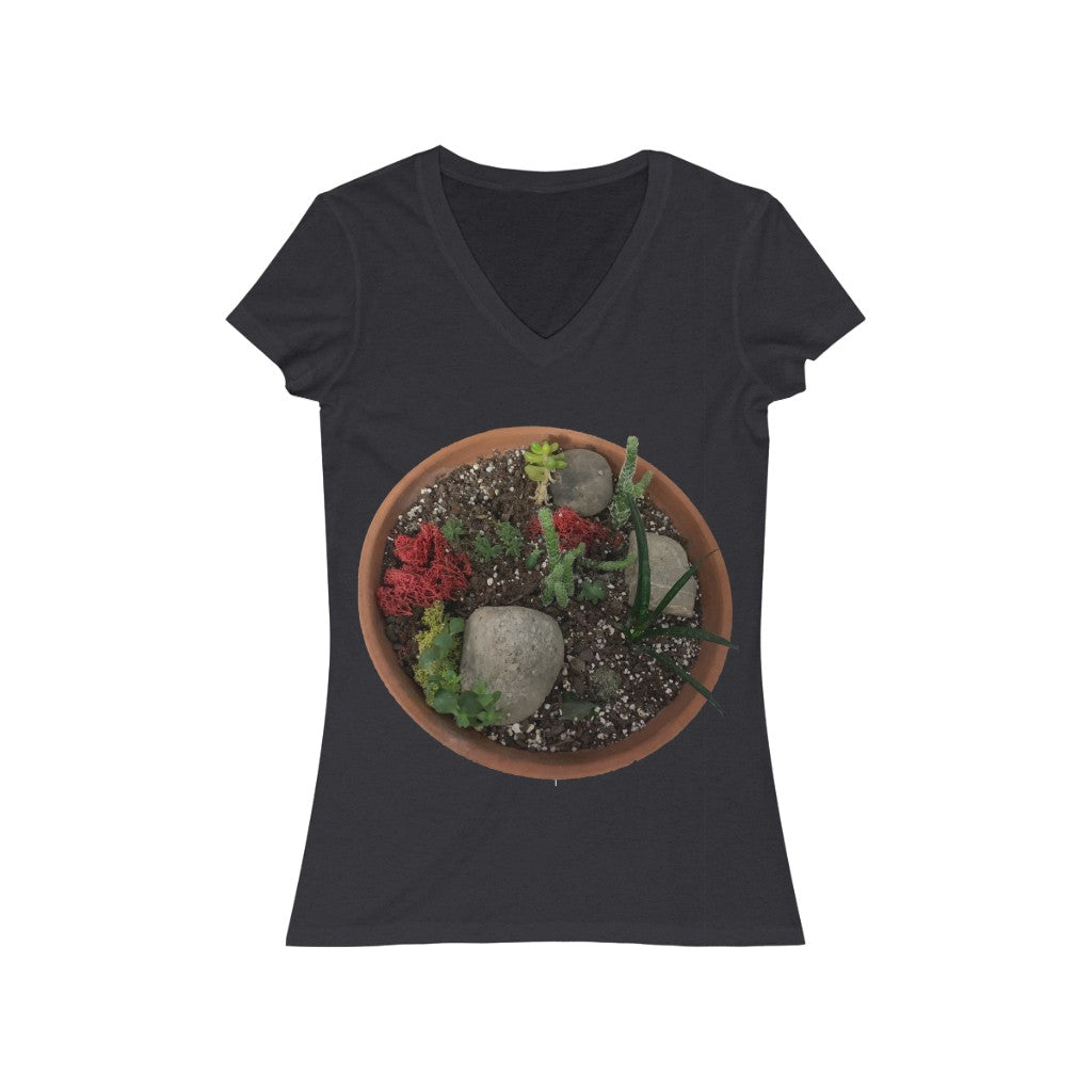 Mini Desert - Women's Jersey Short Sleeve V-Neck Tee