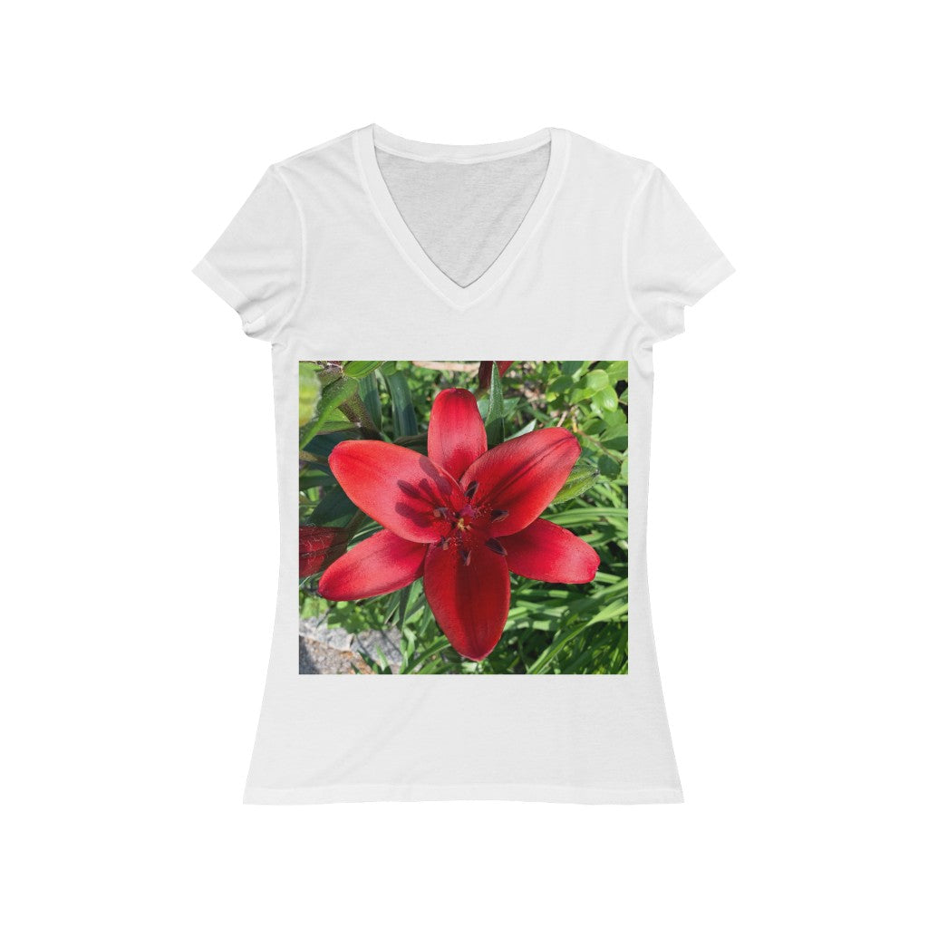 Lily - Women's Jersey Short Sleeve V-Neck Tee