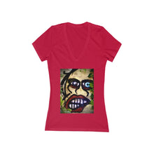 Load image into Gallery viewer, Ol&#39; Blue Eye - Women&#39;s Jersey Short Sleeve V-Neck Tee
