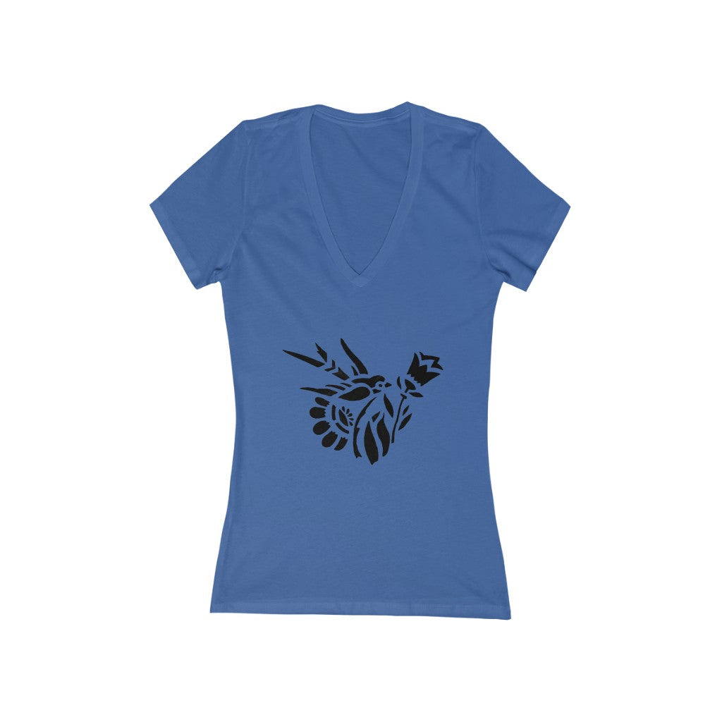 Bird 2 - Women's Jersey Short Sleeve V-Neck Tee