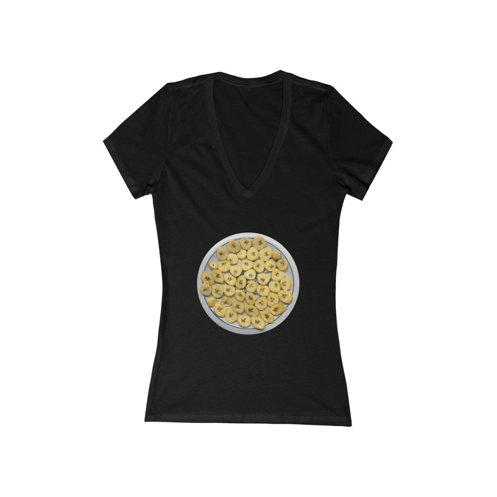 Plantains - Women's Jersey Short Sleeve V-Neck Tee