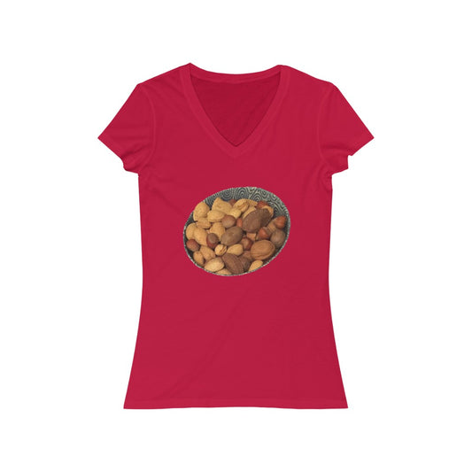 Nuts 1 - Women's Jersey Short Sleeve V-Neck Tee