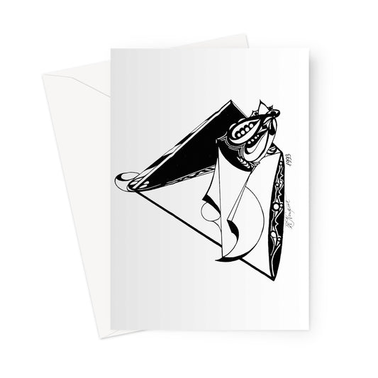 Man & Nature Together Greeting Card