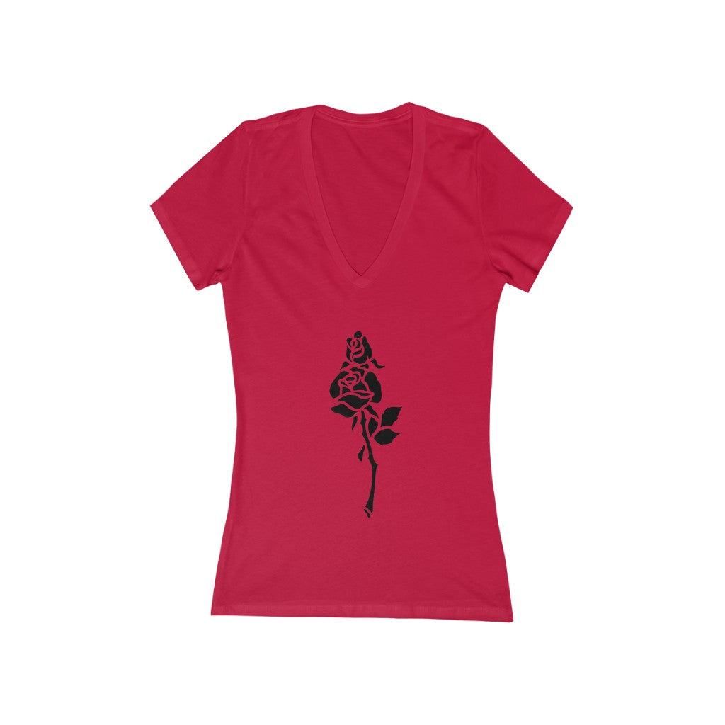 Flower 8 - Women's Jersey Short Sleeve V-Neck Tee