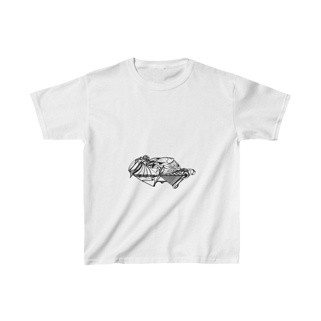 "Abstraction #7" - Kids Heavy Cotton™ Tee